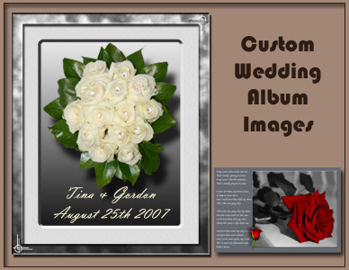 Custom Images For Wedding Albums, Frames and Mounts, Visual Love Poems