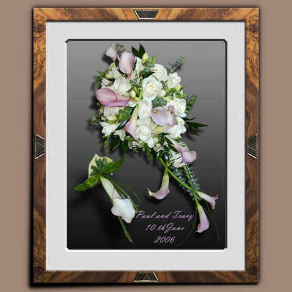 Wedding Flower Faded Picture Repair 